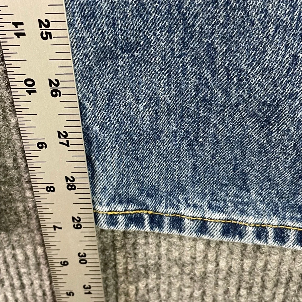 Levi's 501 Straight Leg Jeans Mens 34x29 Blue Medium Wash Button Fly Denim Pants